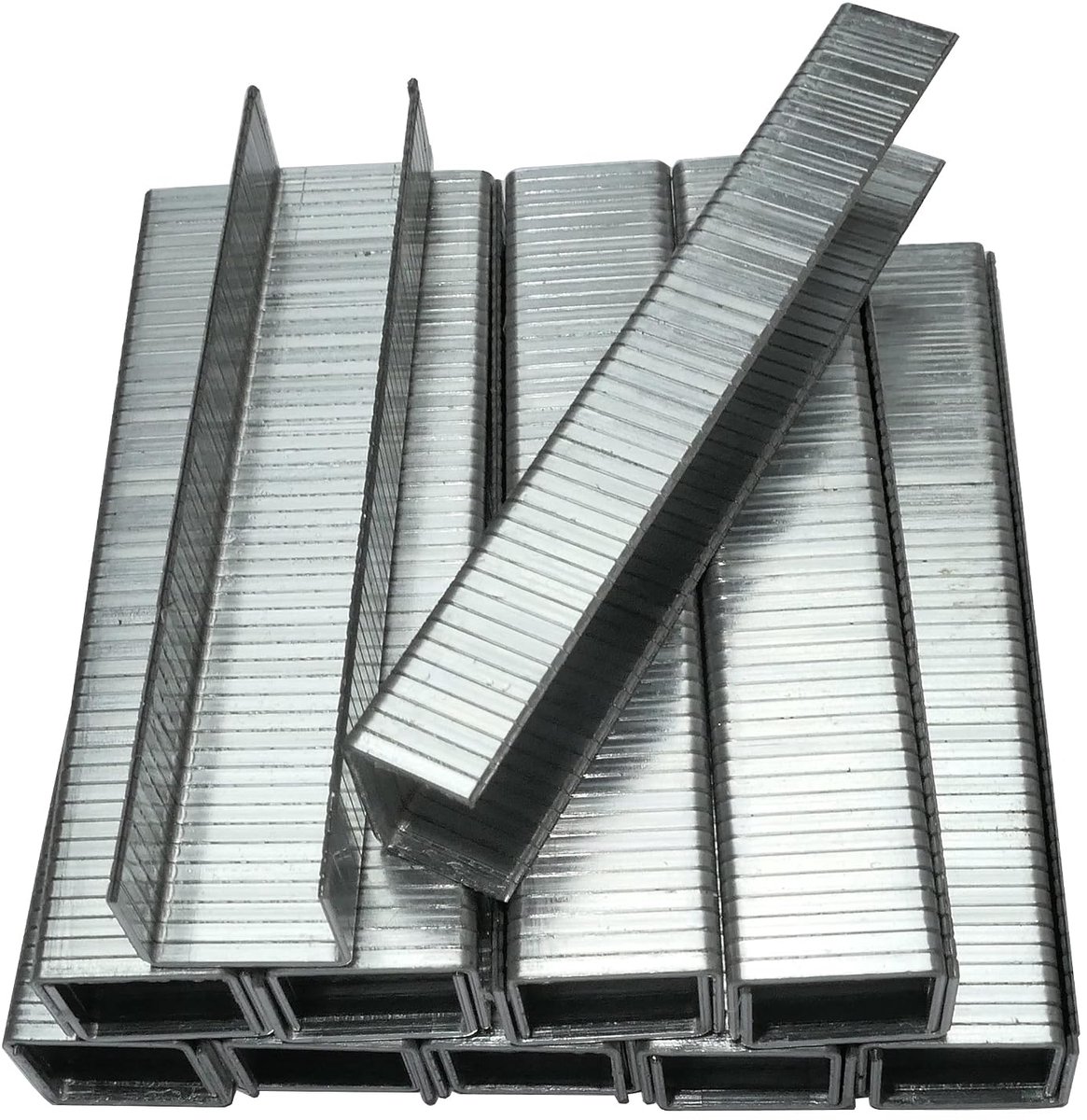 SnelShoppen - Set van 5000 wandstapels 11.3x8mm voor handmatige nietmachine - metalen bevestigingsaccessoires voor decoratie, stoffering, en klussen