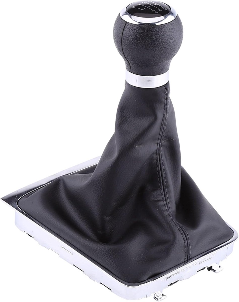 SnelShoppen - Gear Shift Knob Gaiter B6 2005-2012 - 6 Versnellingen Auto Gear Knop Stok Gaiter Boot Frame Kit - Ergonomisch Design - Hoogwaardige Kuns