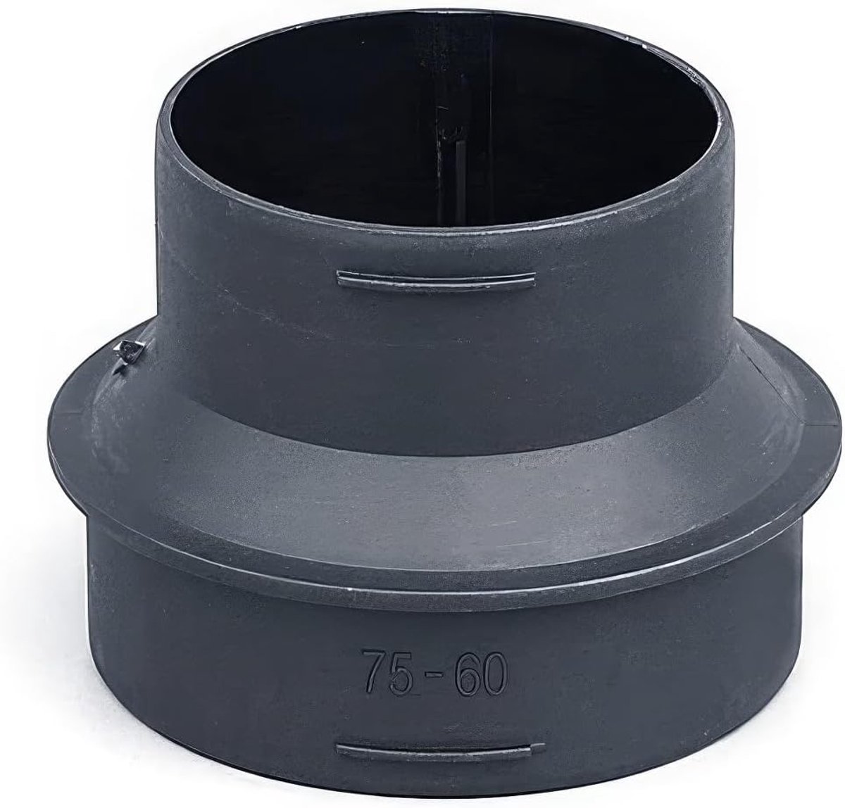 SnelShoppen - Verwarmingskanaal Adapter, Duurzame 60mm 75mm Duct Adapter, Stofafzuigingsslang Reducer voor Luchtcirculatie en Ventilatie
