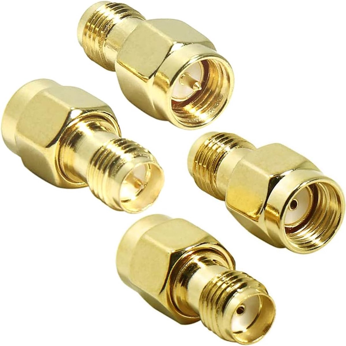 RF Connector Adapter SMA naar RP-SMA - 2 Paar - Hoogwaardig - Voor Wi-Fi Antenne - ShopVlot