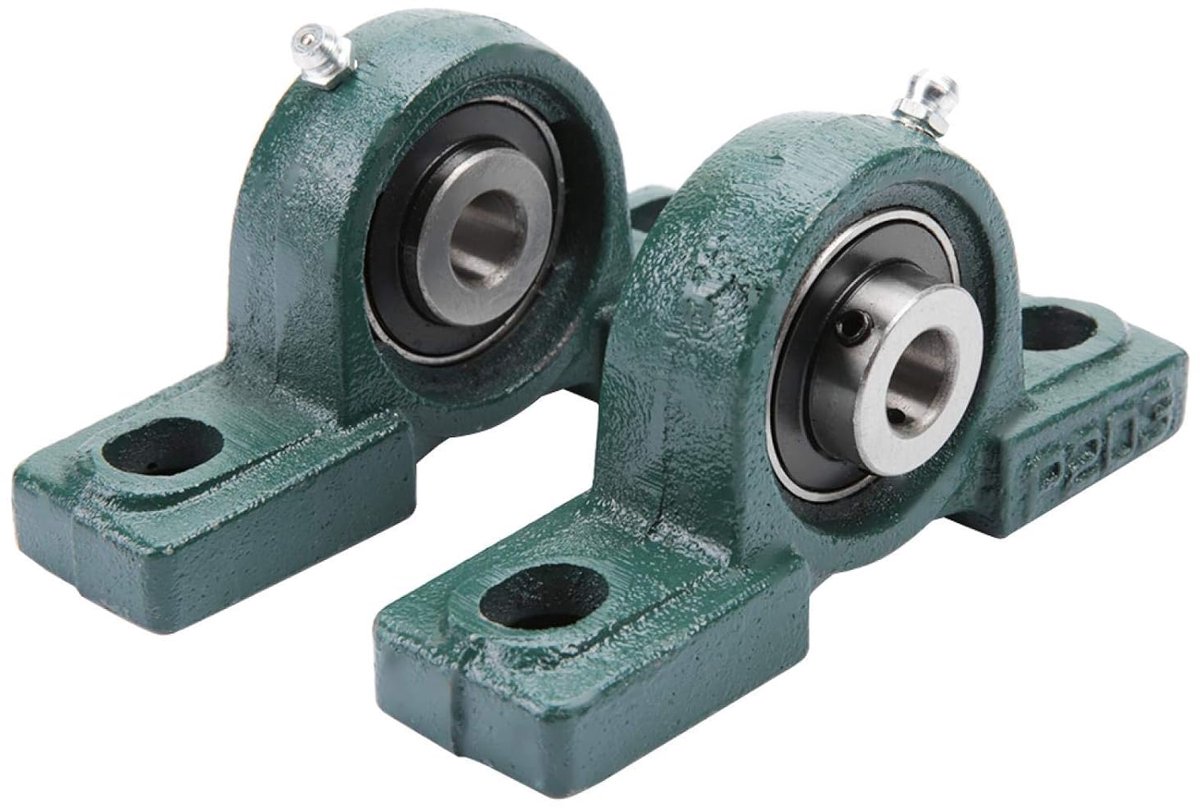SnelShoppen - Cushion Block UCP205 25mm Zelfuitlijnende Kussenblok Lager Bevestigingsunit voor Mechanisch Ondersteuning, 2 Stuks, Roestvrij, Duurzaam