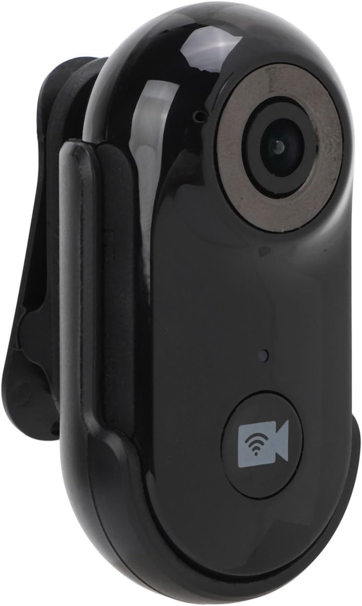 SnelShoppen - 1080P Dieren Actie Camera, 90 Graden Groothoek Kat Halsband Camera met Achterclip 1/4 Inch Draadbehuizing, Mini Huisdier Sport Actie Cam