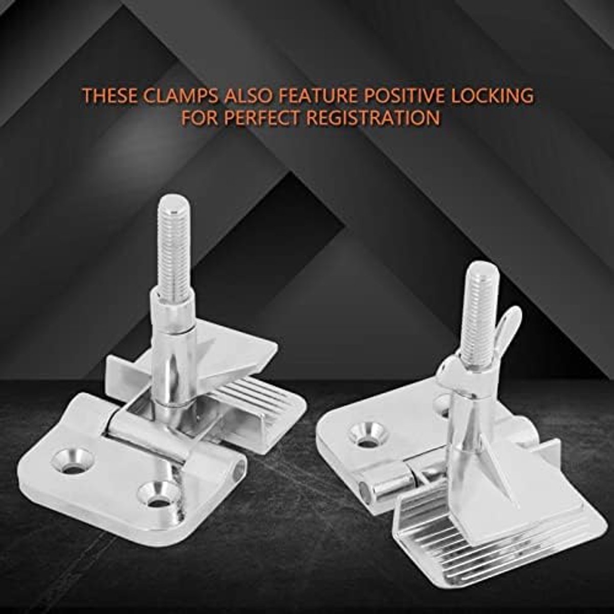 SnelShoppen - 2Pcs Schermdruk Hinge Klemmen - Schermdruk Hinge Metaal Vlinder Frame Klem Tafelklem - DIY Hobby Gereedschap voor Perfecte Registratie