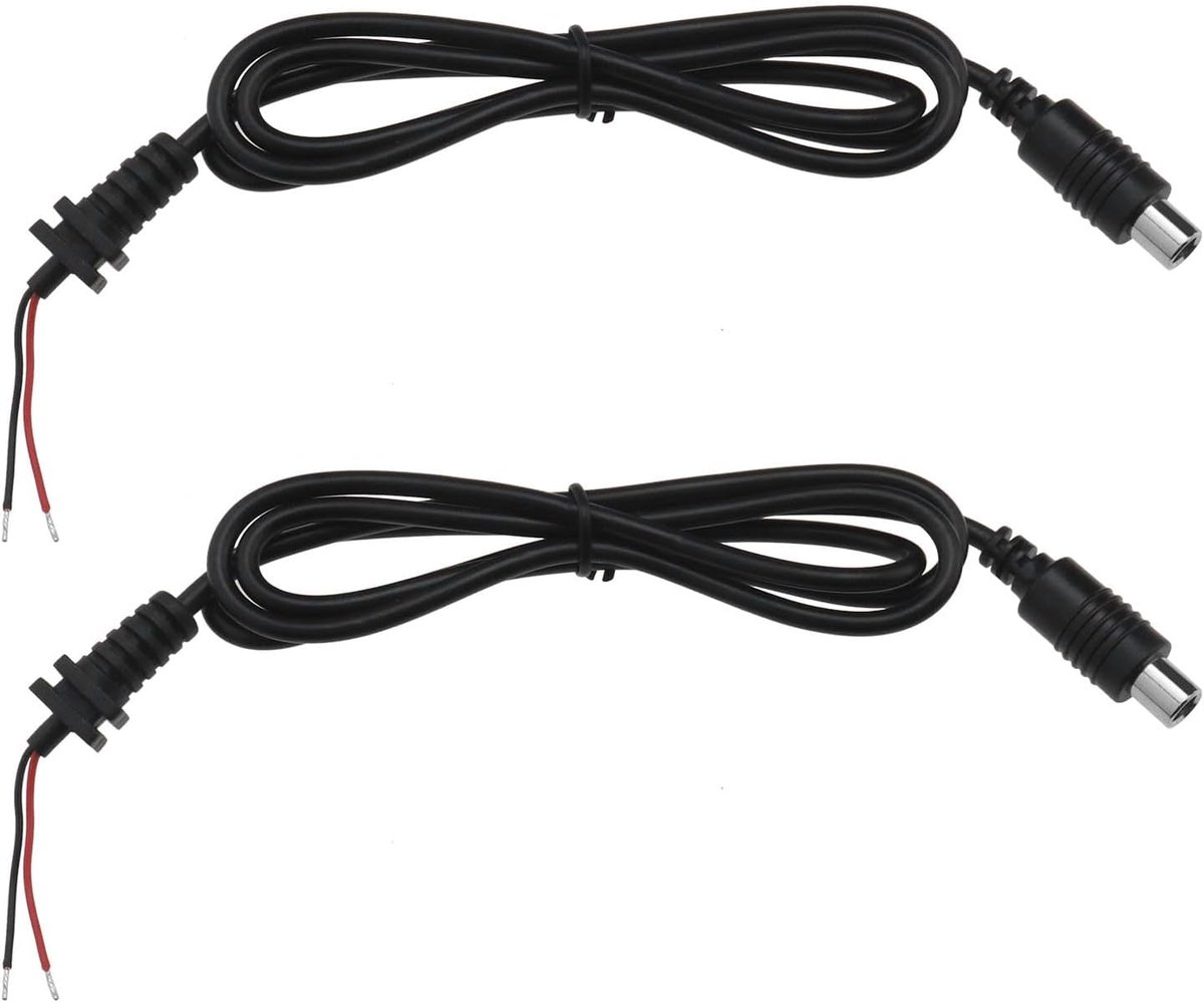 SnelShoppen - 2 Stuks Scooter Oplaadkabels Elektrische Scooter Oplaadkabel Voedingskabel Compatibel met Xiaomi M365 Pro 42V 2A Duurzaam PVC Metaal