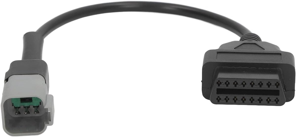 SnelShoppen - 6 Pin naar 16 Pin OBD2 Diagnostische Scanner Kabel Adapter voor MOTO ATV UTV Motorfiets Fiets, Hoogwaardige OBDII Kabel Vervanging