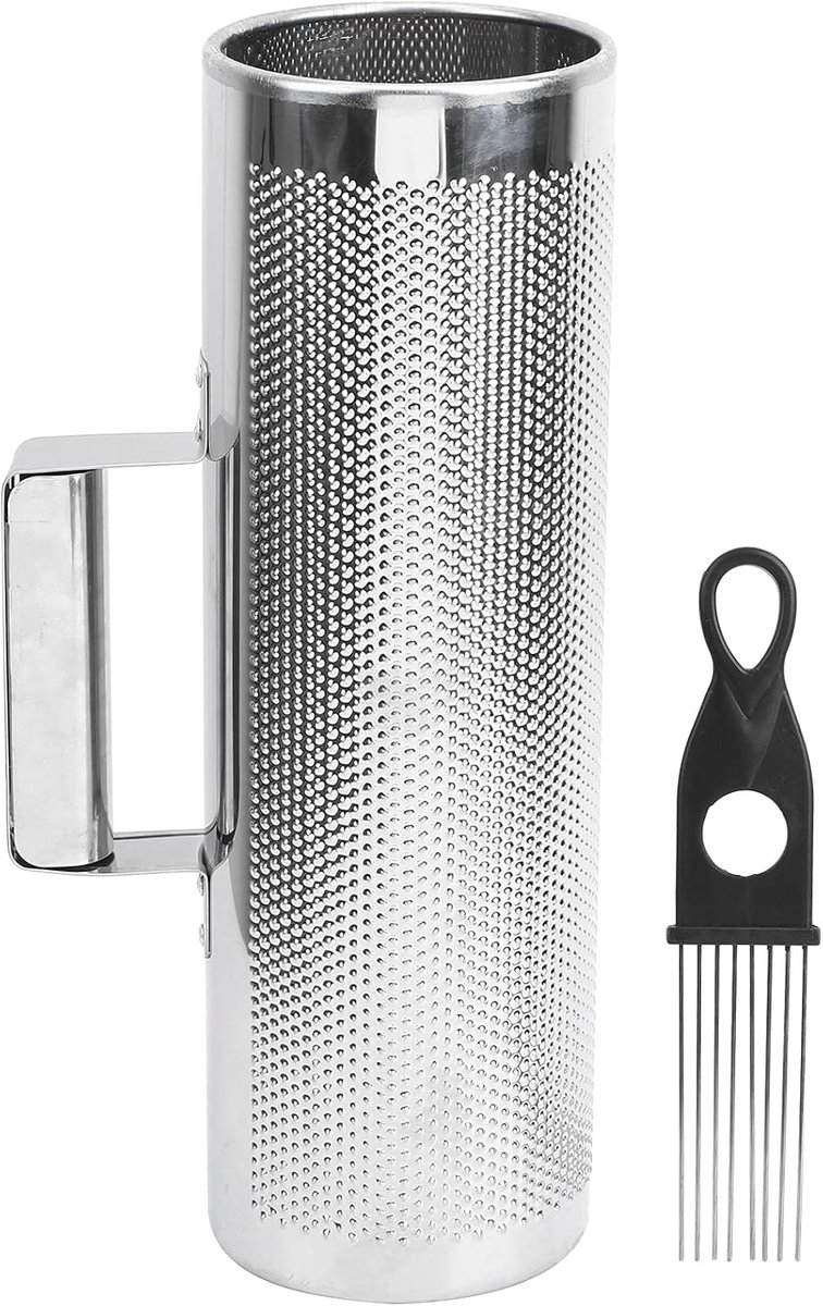 SnelShoppen - Guiro Shaker, Aluminium Percussie Instrument met Schraper Type A, 4x12in, Latin Percussie voor Muziektraining, Live Optredens en Bandbeg