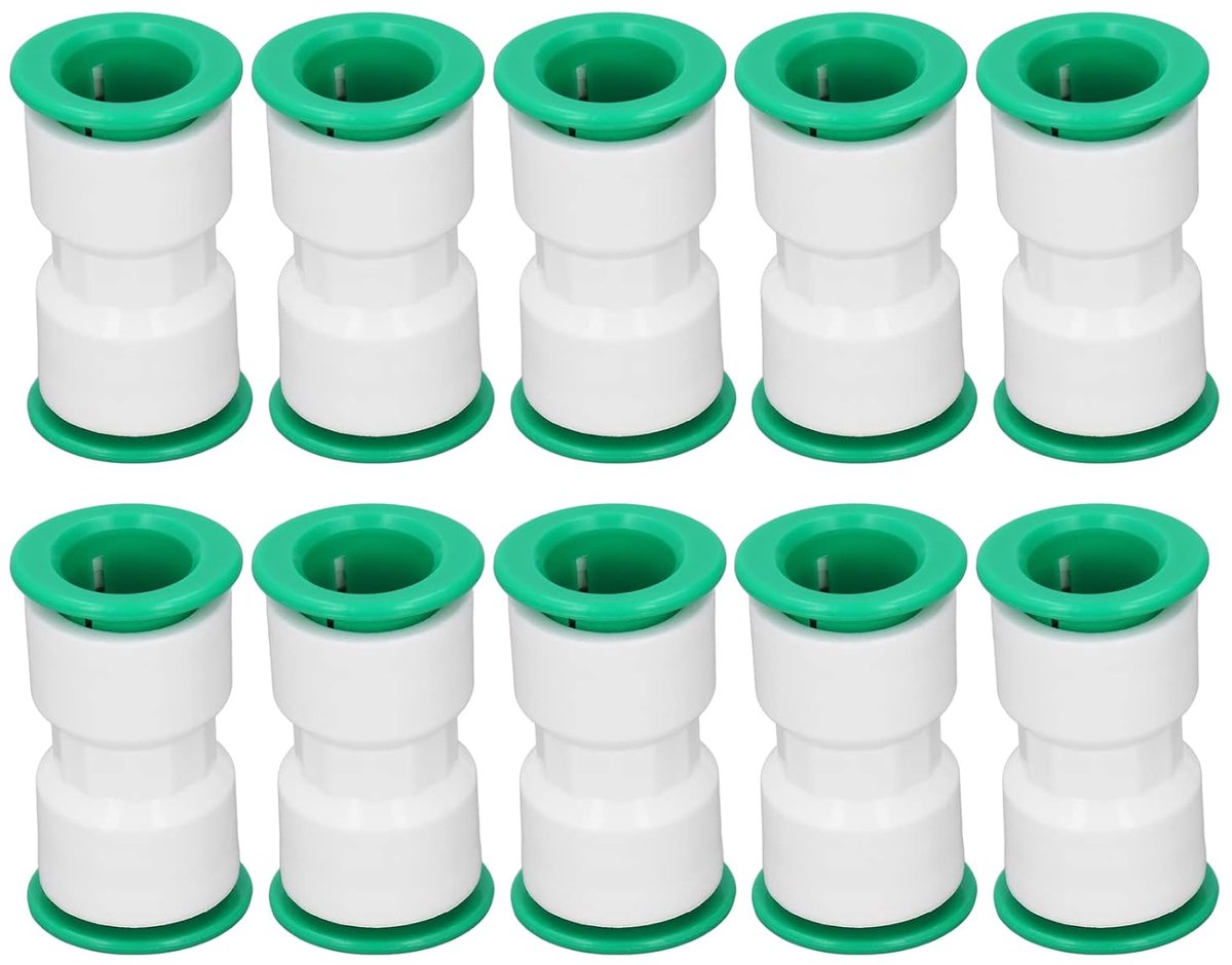 SnelShoppen - 10 Stuks Snelle Buiskoppelingen, Push-to-Connect Fittingen, Snelle Koppeling voor Waterzuiveraars, 20mm, Drukbestendig, PPR Materiaal