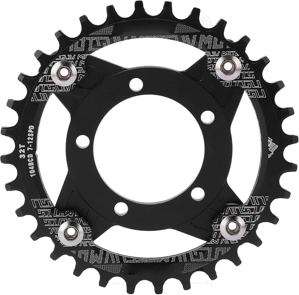 SnelShoppen - 104BCD 32T Kettingwiel Adapter, CNC Aluminium Legering voor Bafang Middenmotor, Lichtgewicht en Duurzaam voor Fietsen, Mountainbikes en