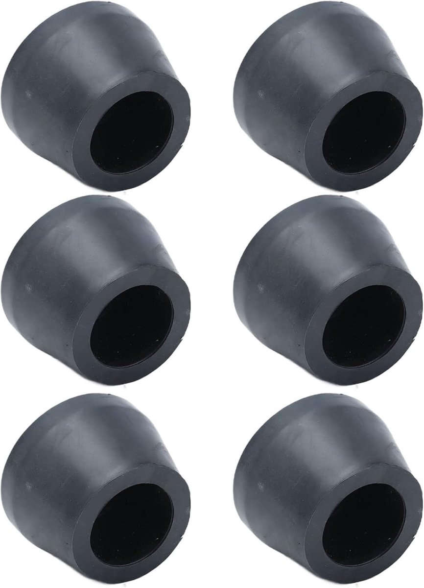 SnelShoppen - 6 Stuks Rubber Voeten voor Luchcompressor, Antivibratie Pads, Geluidsdempende Rubber Voetjes, Vervangende Voeten voor Luchcompressoren