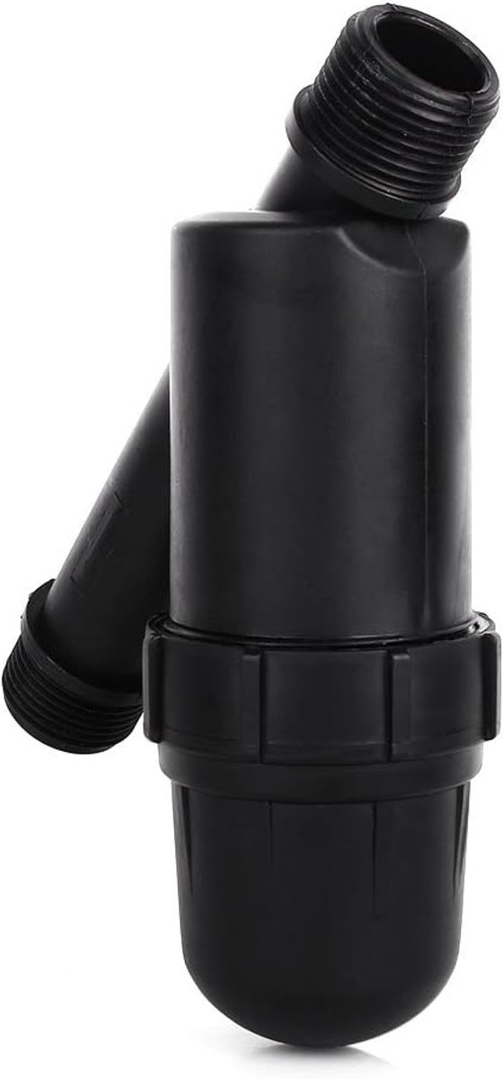 SnelShoppen - Heavy Duty Screen Filter, Y-filter voor Irrigatie, 120 Mesh RVS Zeef, Zwart, Bescherming tegen Verontreinigingen voor Tuin en Drip Regul