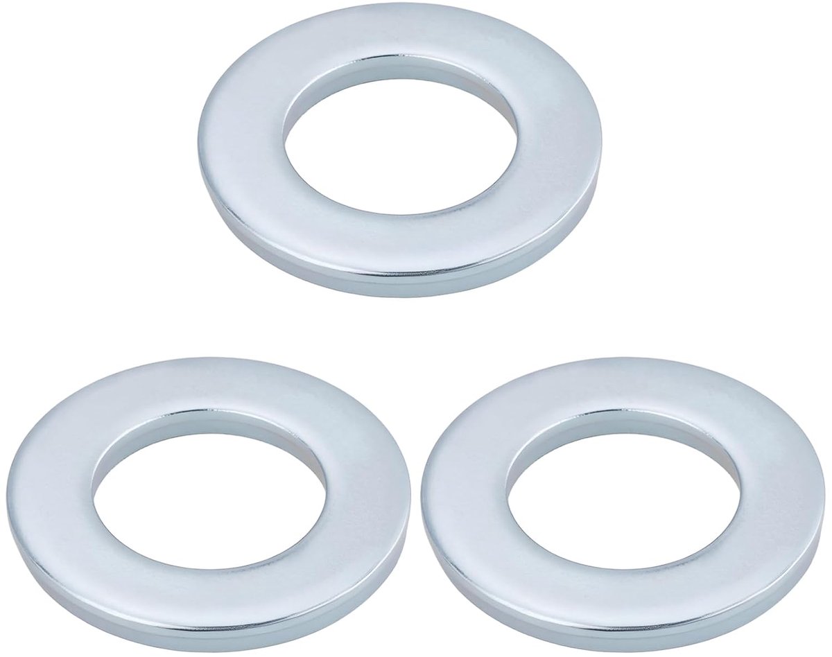 SnelShoppen - 3 Stuks Metalen Wasmachine voor Grasmaaier 24M7097 - Compatibel met John Deere - 29.5x17x2.8mm - Gegalvaniseerd Koolstofstaal - Eenvoudi