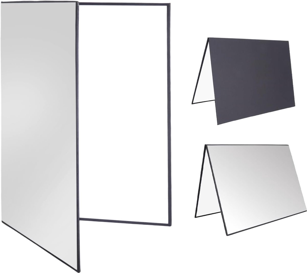 SnelShoppen - Reflector Fotografie A4 - Vouwbare Zwart en Wit Licht Controleplaat Karton - 360° Flexibele Licht Reflector Paneel voor Product Foto's S