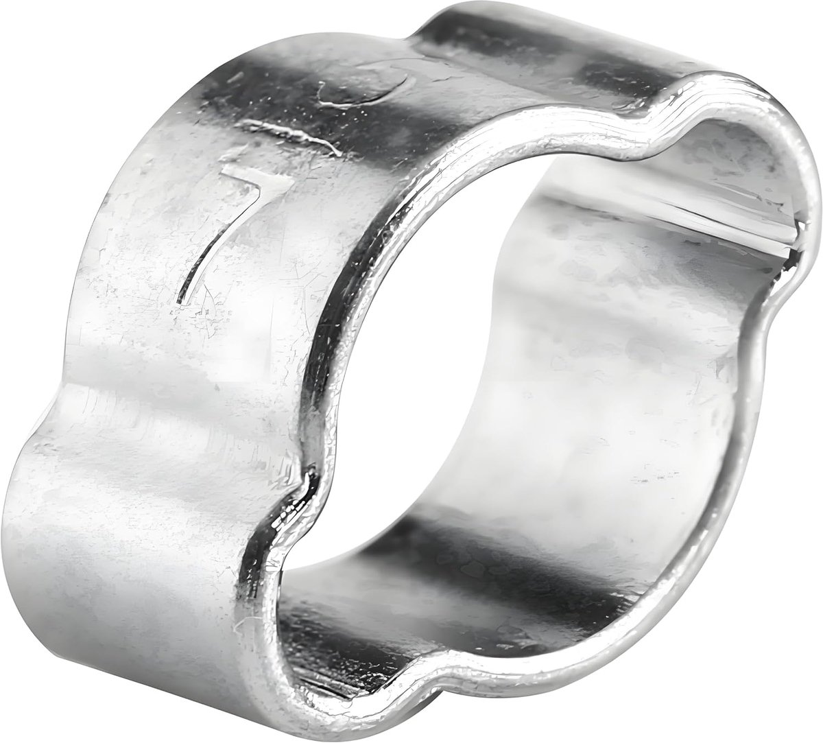 SnelShoppen - 10-delige Slangklemmen, Gegalvaniseerd RVS Twee-Oor Slangklem 5-23mm voor Brandstof en Gasbuis, Verstelbare Slangklem (5-7MM)