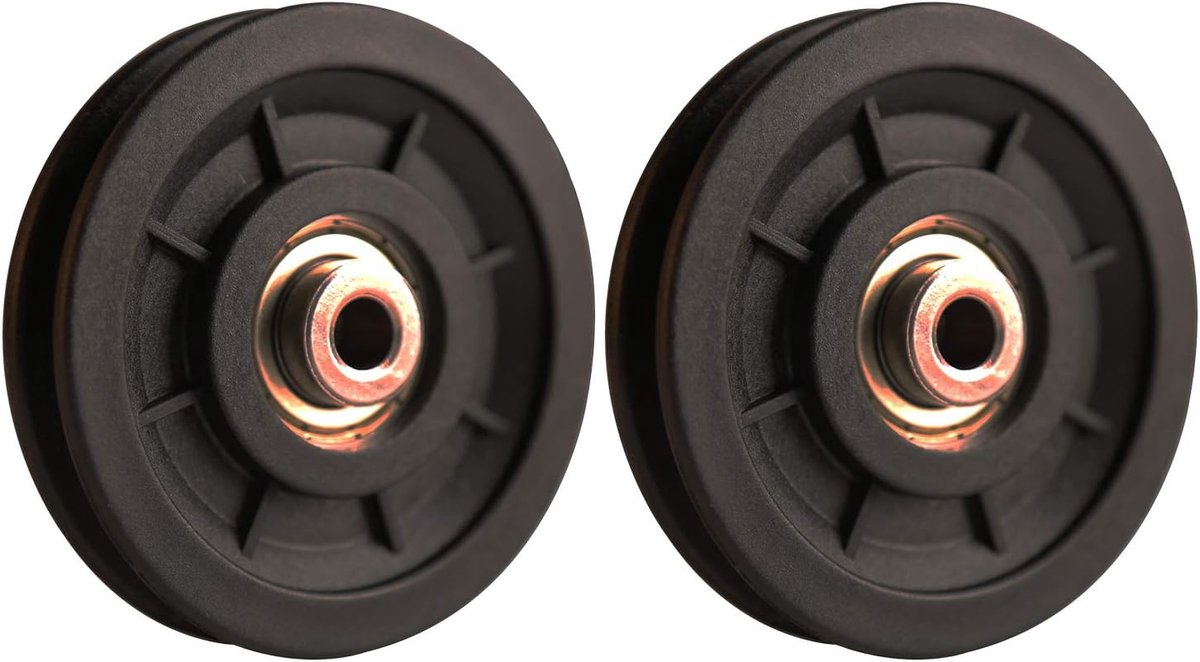 SnelShoppen - 90mm Gym Pulley Wheel, Universele Lager Katrollen voor Fitnessapparatuur, Vervangingsonderdeel voor Kabelmachine, Duurzaam en Slijtvast