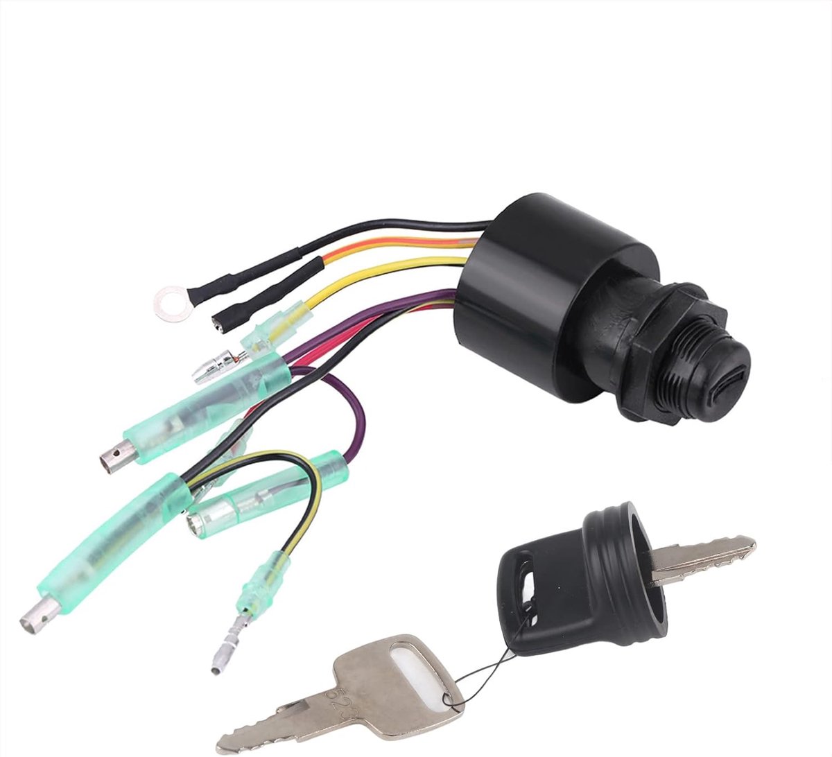 SnelShoppen - Boot Ontsteking Sleutelschakelaar Set, Motor Start Ontsteking Sleutelschakelaar, Ontstekingsslot voor Buitenboordmotoren, 87-17009A5