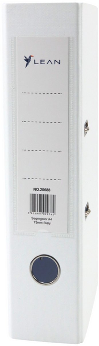 A4 Documentenbinder/75mm Hefboommechanisme Wit