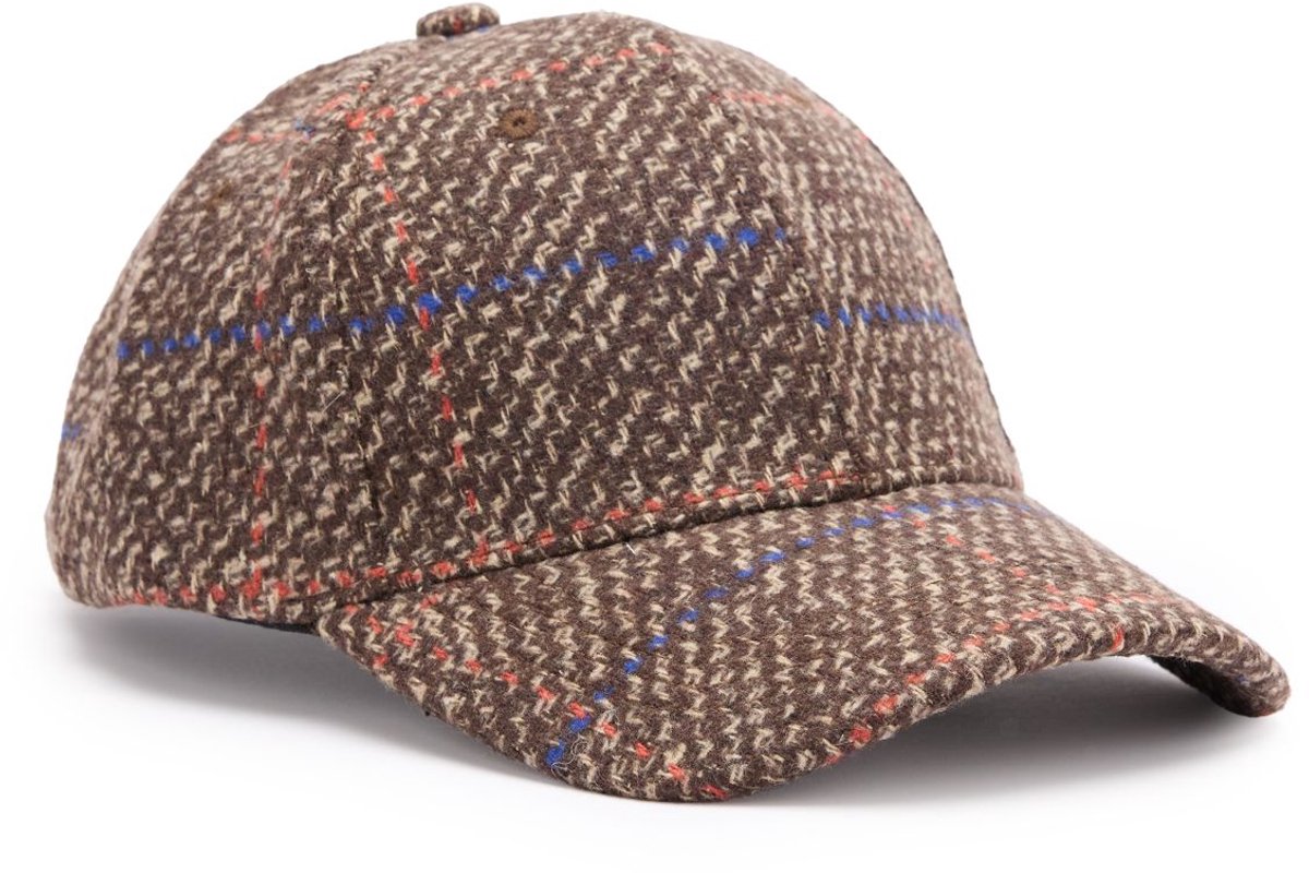 Manfield - Unisex - Multicolor geruite pet - Maat 1