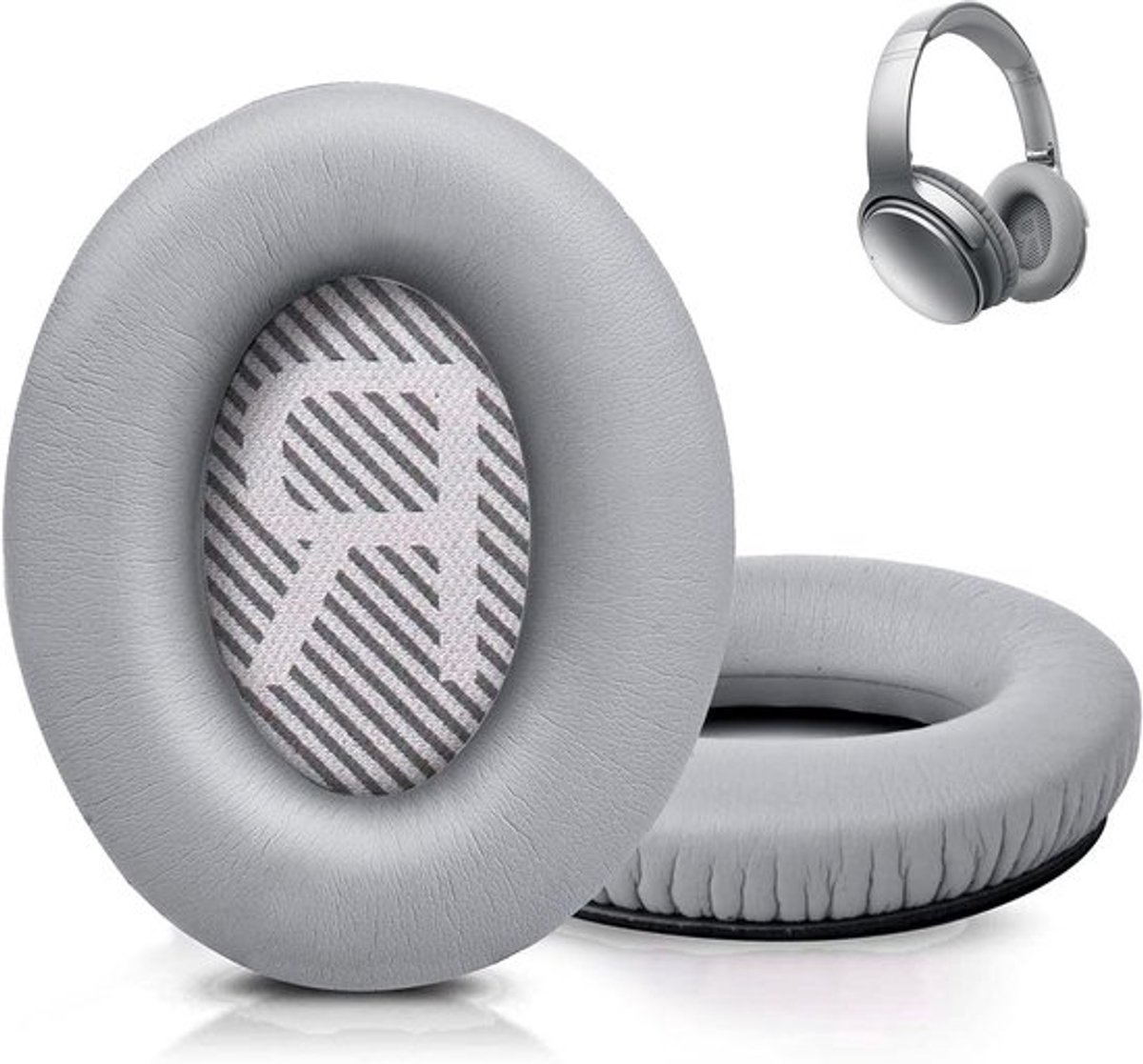 Vervangende Oorkussens voor Bose QC35 QC45 QC35II AE2 AE2I AE2W, Eenvoudige Montage, Geluidsisolatie en Comfortabel Kunstleer