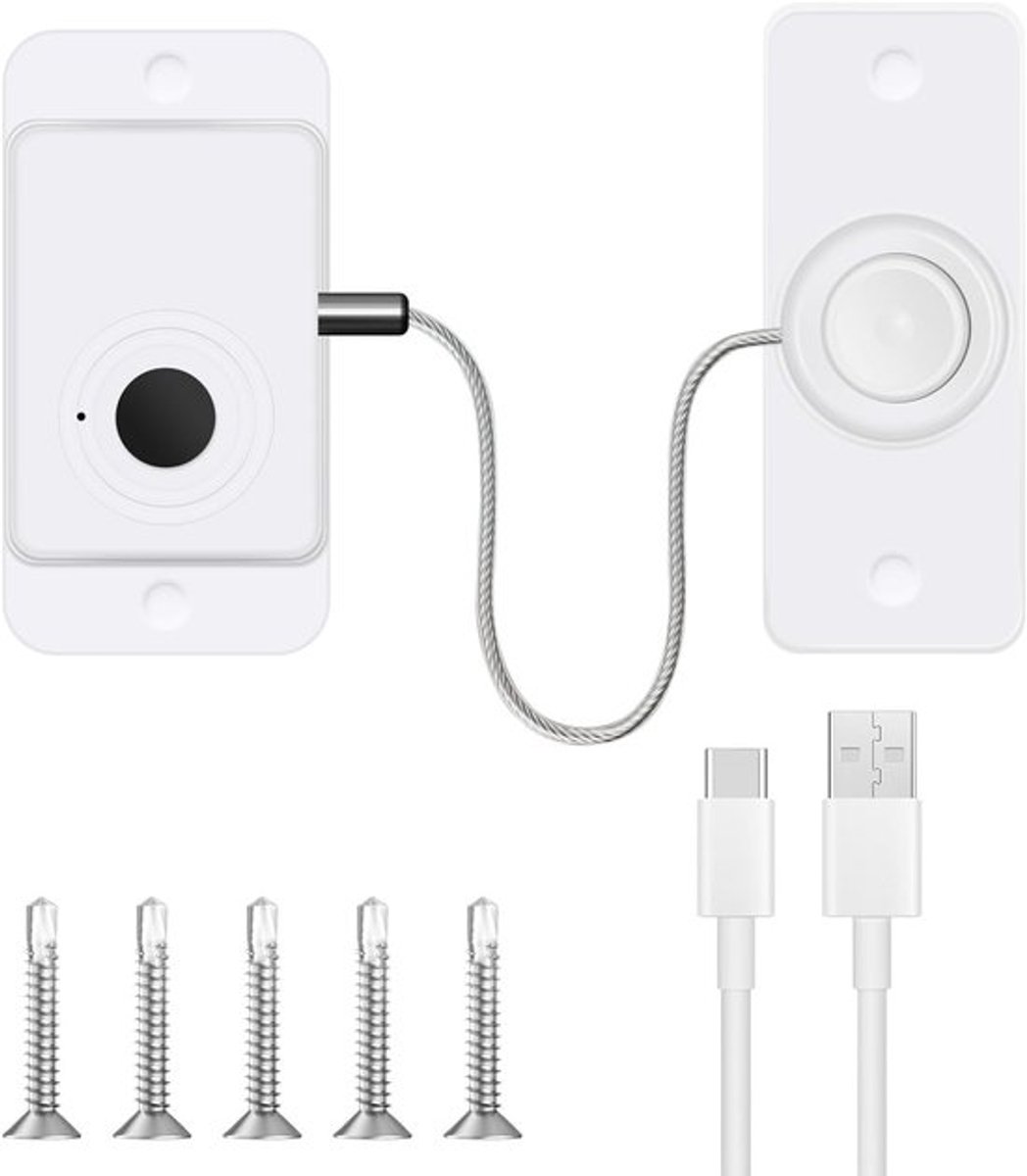 Slimme Vingerafdruk Deurslot voor Kindveiligheid, Elektronisch Veiligheidslot voor Koelkasten, Kasten en Ramen zonder Boren