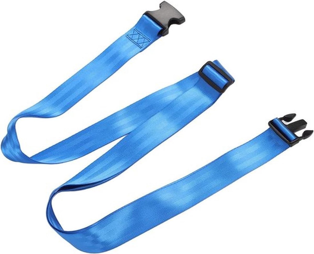 Mobilisatieband voor Extremiteiten, Fysiotherapie, Revalidatie en Mobiliteit, Verstelbare Band voor Stretching en Manuele Therapie (Blauw)