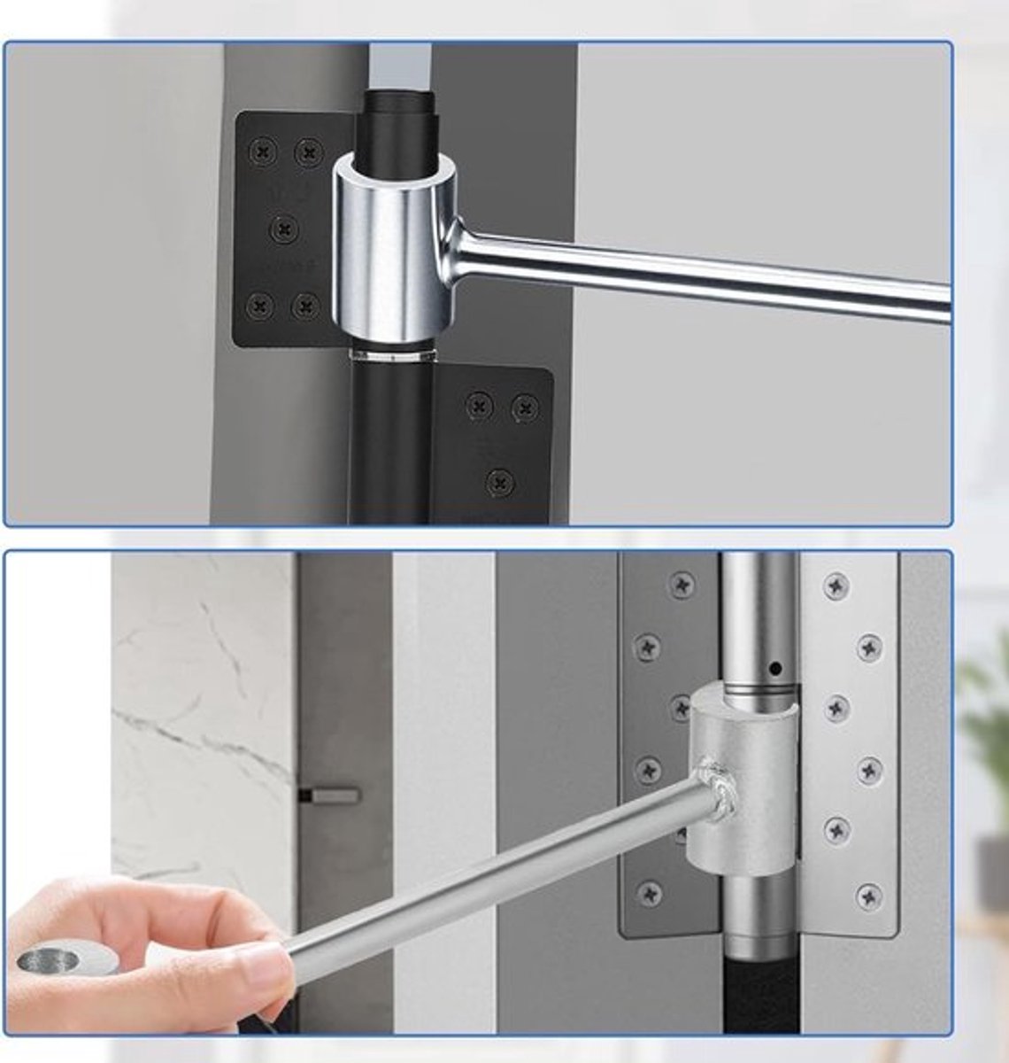 2 Stuks Deur Scharnier Afstelgereedschap 14-19mm en 23-25mm voor Deur Scharnier Reparatie en Instelling van Brandwerende en Veiligheidsdeuren