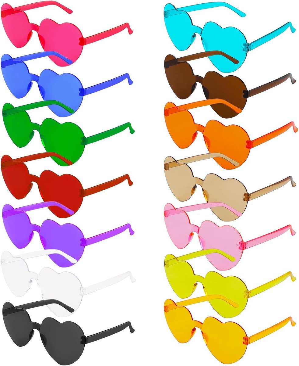 Brillen, grappige bril, kleurrijke bril voor gadgets, bruiloft, feest, vrijgezellenfeest, gastgeschenken, fotobooth-rekwisieten