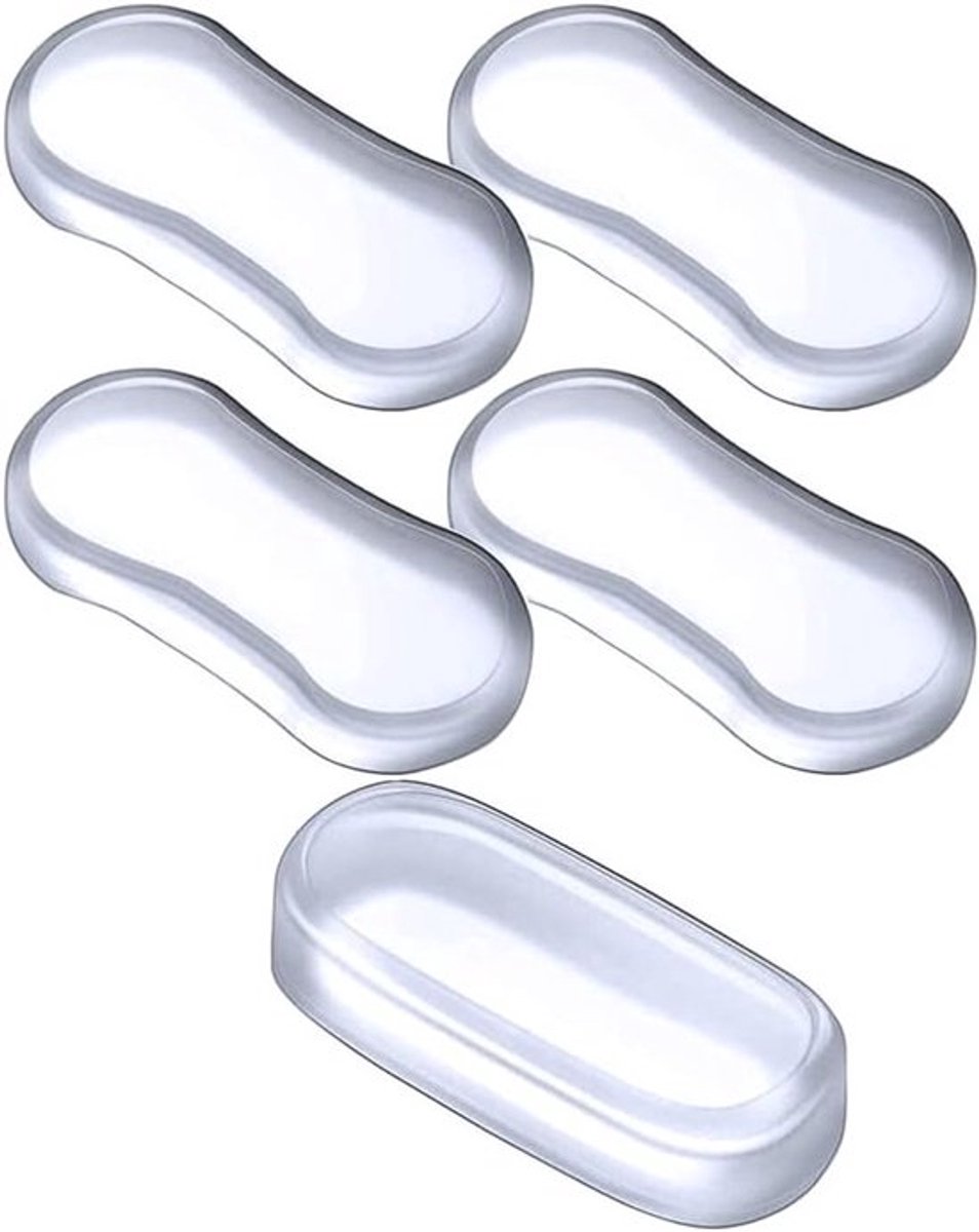 Vervangingsset voor Toiletbril Bumpers - 5 Stuks Sterke Zelfklevende Rubber Pads voor Badkamer, Thuis en Hotels