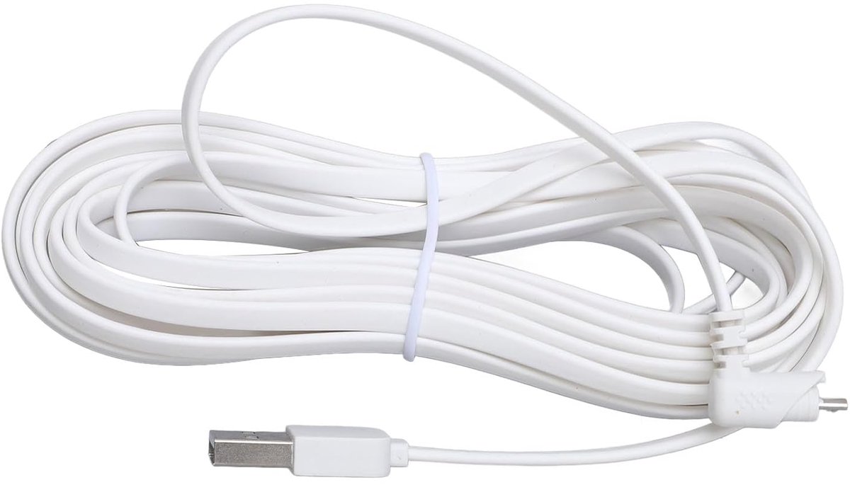 SnelShoppen - Oplaadkabel voor Beveiligingscamera's - Vervangend Oplaadkoord voor Arlo Pro en Arlo Pro 2 - 4m/13.1ft - Antiknoepeffect - Geschikt voor