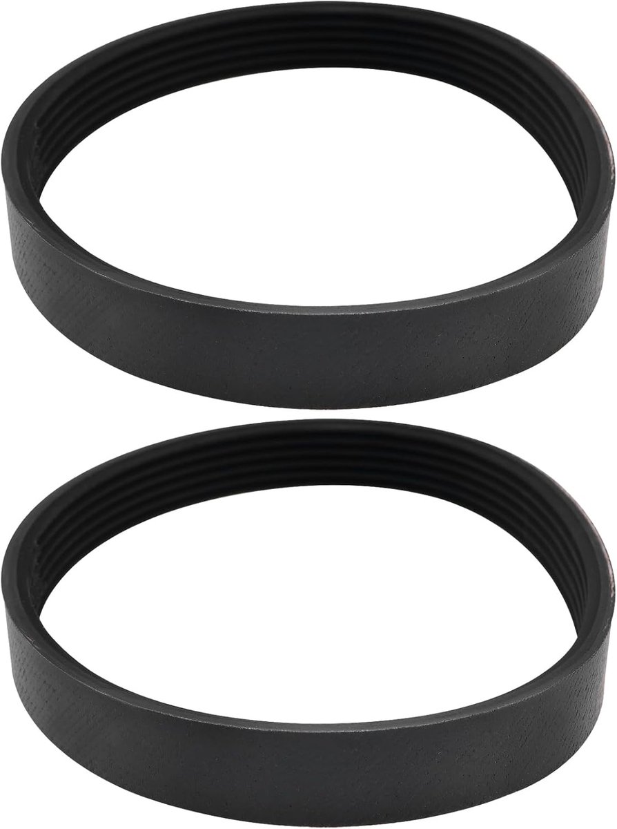 SnelShoppen - 2 Stuks 6PJ348 Grasmaaier Rubber Aandrijfriem Elektrische Planer Synchronous Belt 348mm Omvang 14mm Geschikt voor Meeste Grasmaaiers