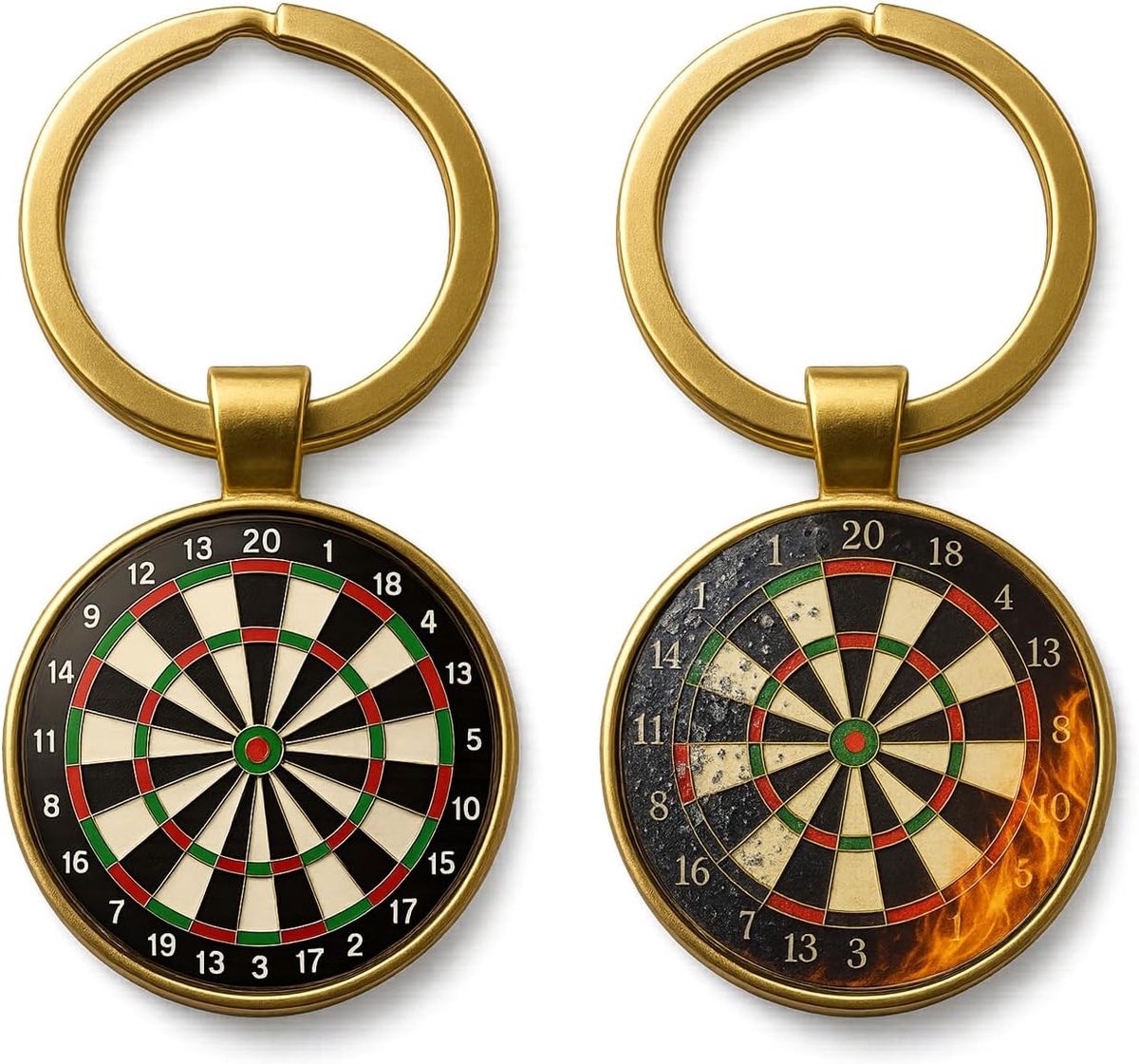 SnelShoppen - 2 Stuks Professionele Dart Sleutelhanger Dart Cadeaus voor Mannen Dart Decoratie Duurzaam en Leuk Dart Accessoires