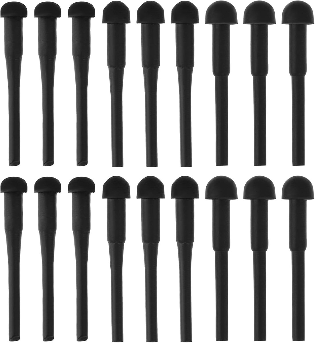 Haarschaar rubber demper set - 90 stuks - 3 maten (4mm, 3mm, 2mm) - vermindert geluid - eenvoudig te installeren - ShopVlot