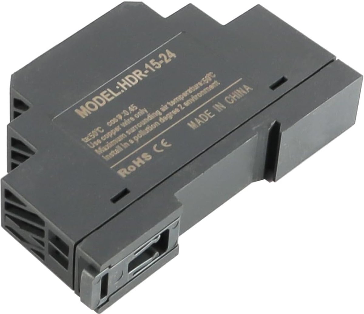 SnelShoppen - 24V Dinrail Voedingstransformator - Stabiele DC Stroomvoorziening voor Industriële Automatisering - Ideaal voor Besturingssystemen en Co