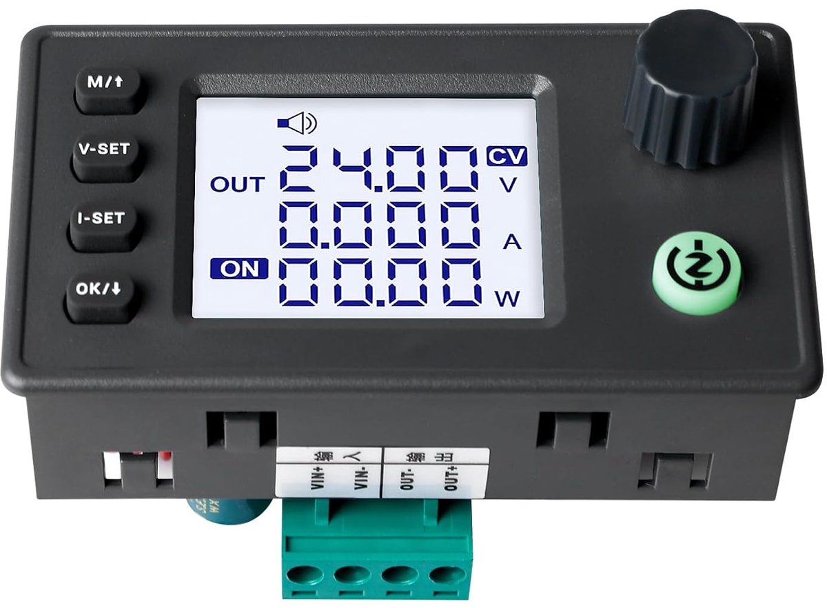 SnelShoppen - DC Boost-Buck Converter, Instelbare Spanning, LCD Display, 12V 24V 36V, Voltage Stabilisatie, Stroomvoorziening voor Elektronica
