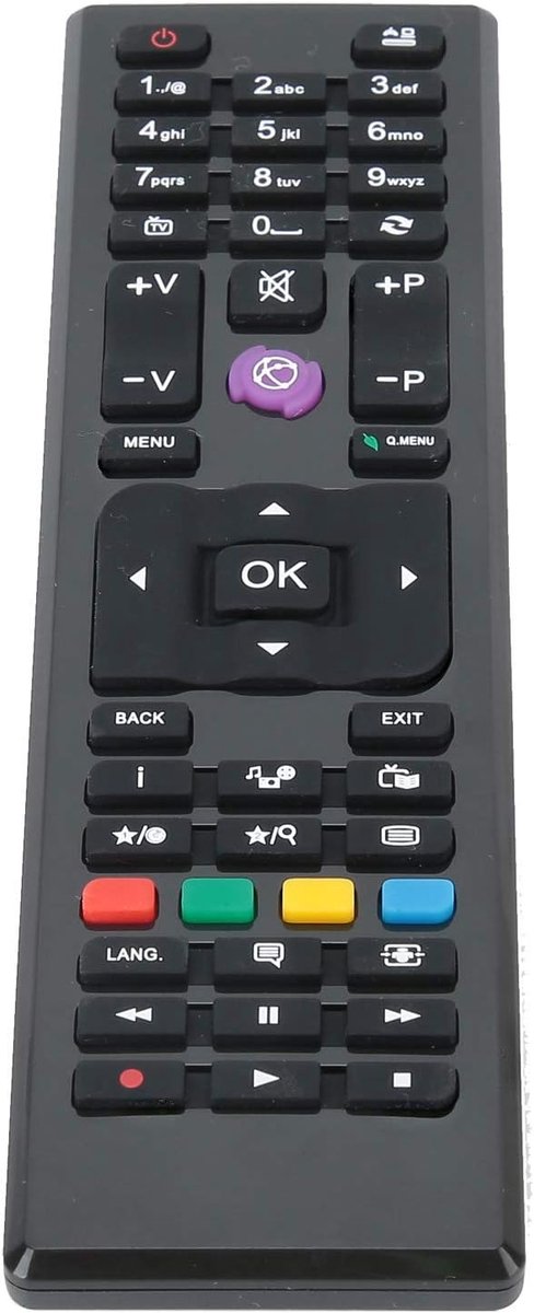 SnelShoppen - RC4875 TV Afstandsbediening voor LED Televisie - Ideale Vervanger - Lichtgewicht en Ergonomisch - Hoge Sensitiviteit en Snelle Respons -