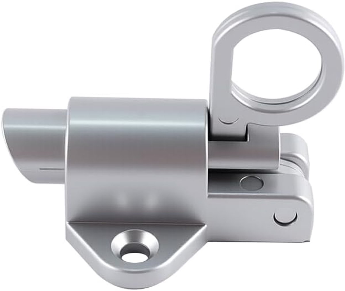 SnelShoppen - 4 Stuks Aluminium Legering Loft Luik Slot Deur Schuifvergrendeling Aluminium Legering Veerbelaste Latch Bounce Lock Voor Schuurdeuren He