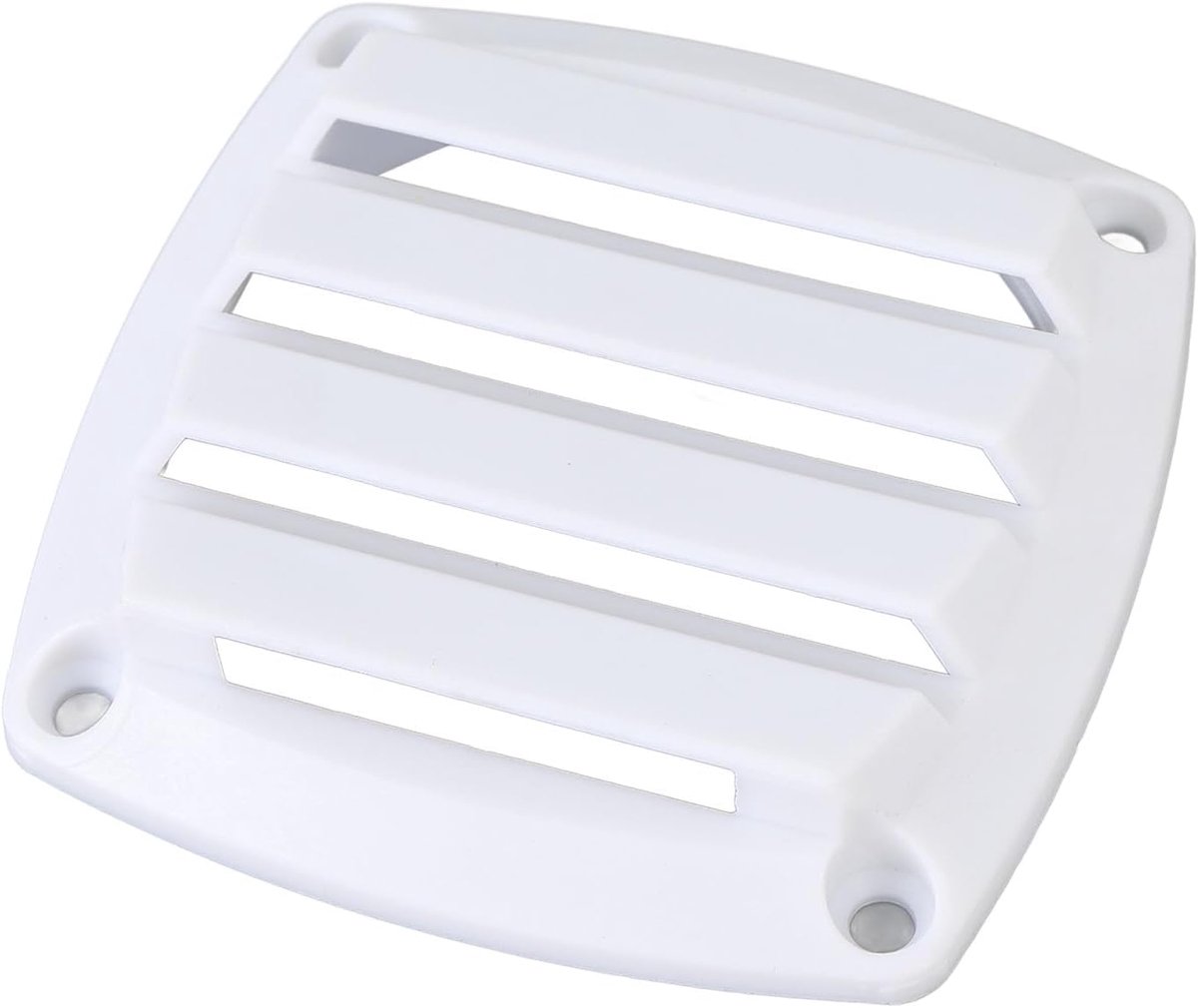 SnelShoppen - Ventilatie Rooster 7.5 cm voor Ventilatie, Afzuigrooster, Buitenrooster, Insectenbescherming voor Caravan, Boot, Wit