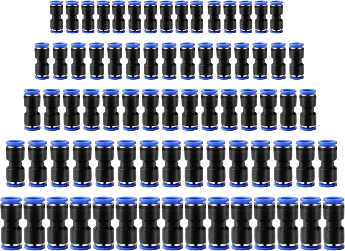 Pneumatische connectoren 75pcs - lucht water slangkoppelingen - hoge druk bestendig - ideaal voor langdurig gebruik - ShopVlot