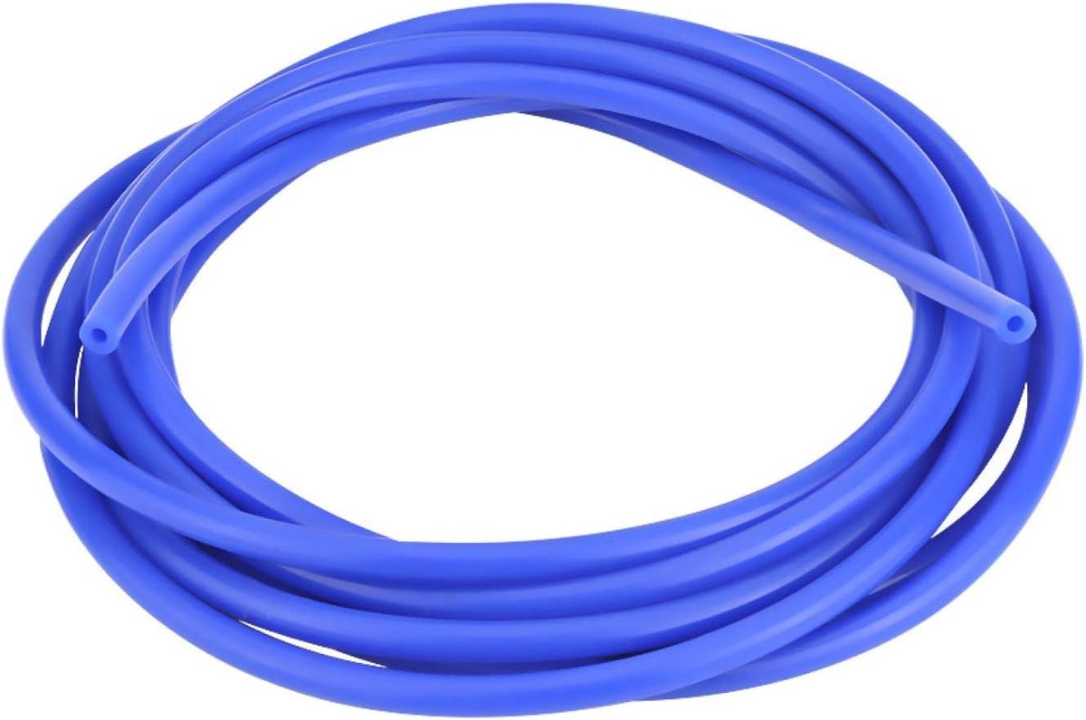 SnelShoppen - Silikon Vakuumslang 4mm 5 Meter - Hoogwaardige Blauwe Silikonslang voor Autos, Weerbestendig, Ozonbestendig, Universaal Gebruik, 5/32 Zo