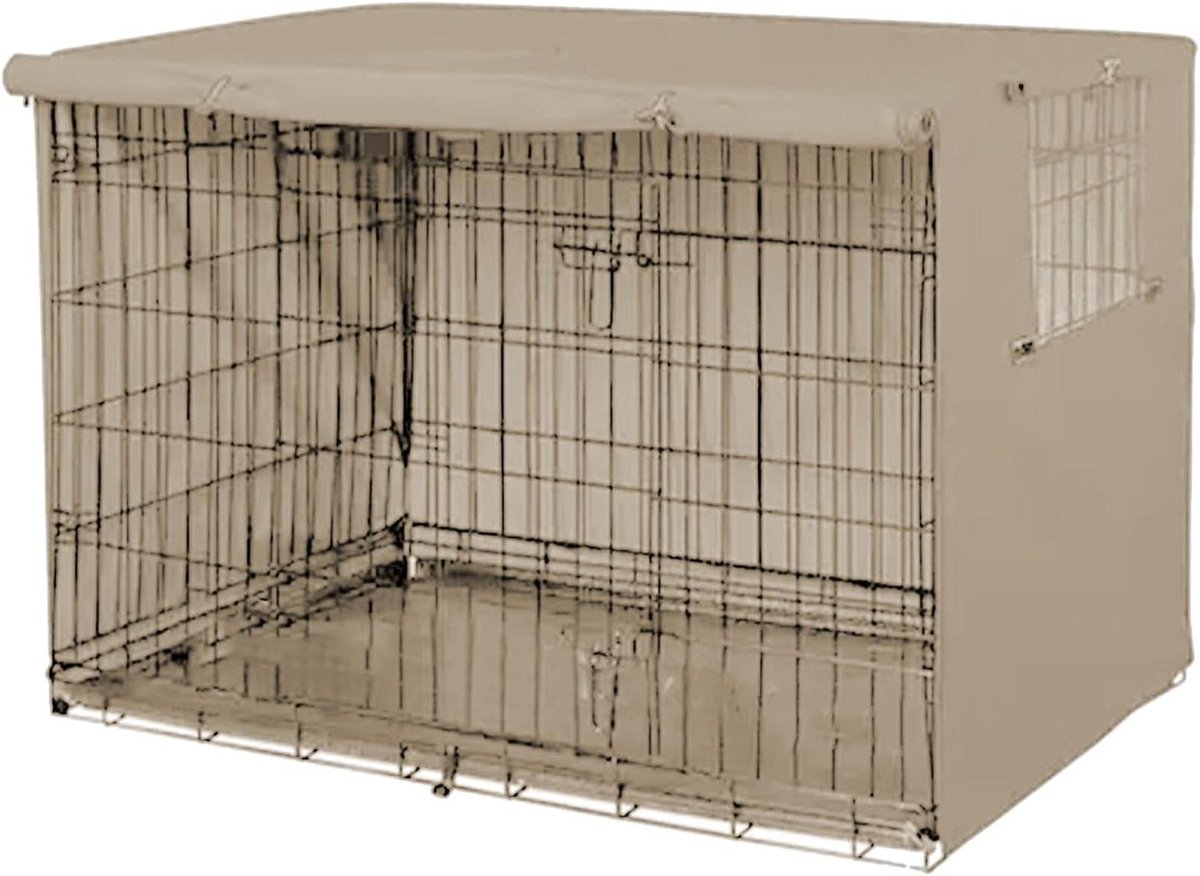 Hondenkooi Hoes - Krathoes Hond - Privacy Creëren - Waterdicht Oxford Materiaal - 635x48x508cm - Zwart