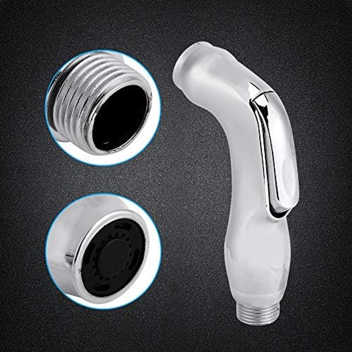 SnelShoppen - Handheld Bidet Toilet Sprayer, Draagbare Douchekop, ABS Kunststof, Zilver, Voor Persoonlijke Hygiëne en Schoonmaak, Multifunctioneel Geb