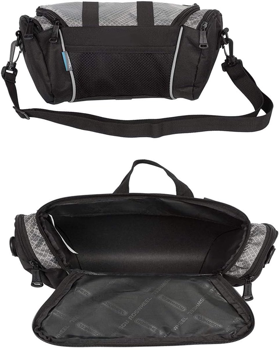SnelShoppen - Fietstas, Fiets Handvat Tas Voorzijde Frame Pakket Fiets Bovenbuis Tas Fietsaccessoires Met Schouderriem Voor Mountain Road MTB Fiets (Z