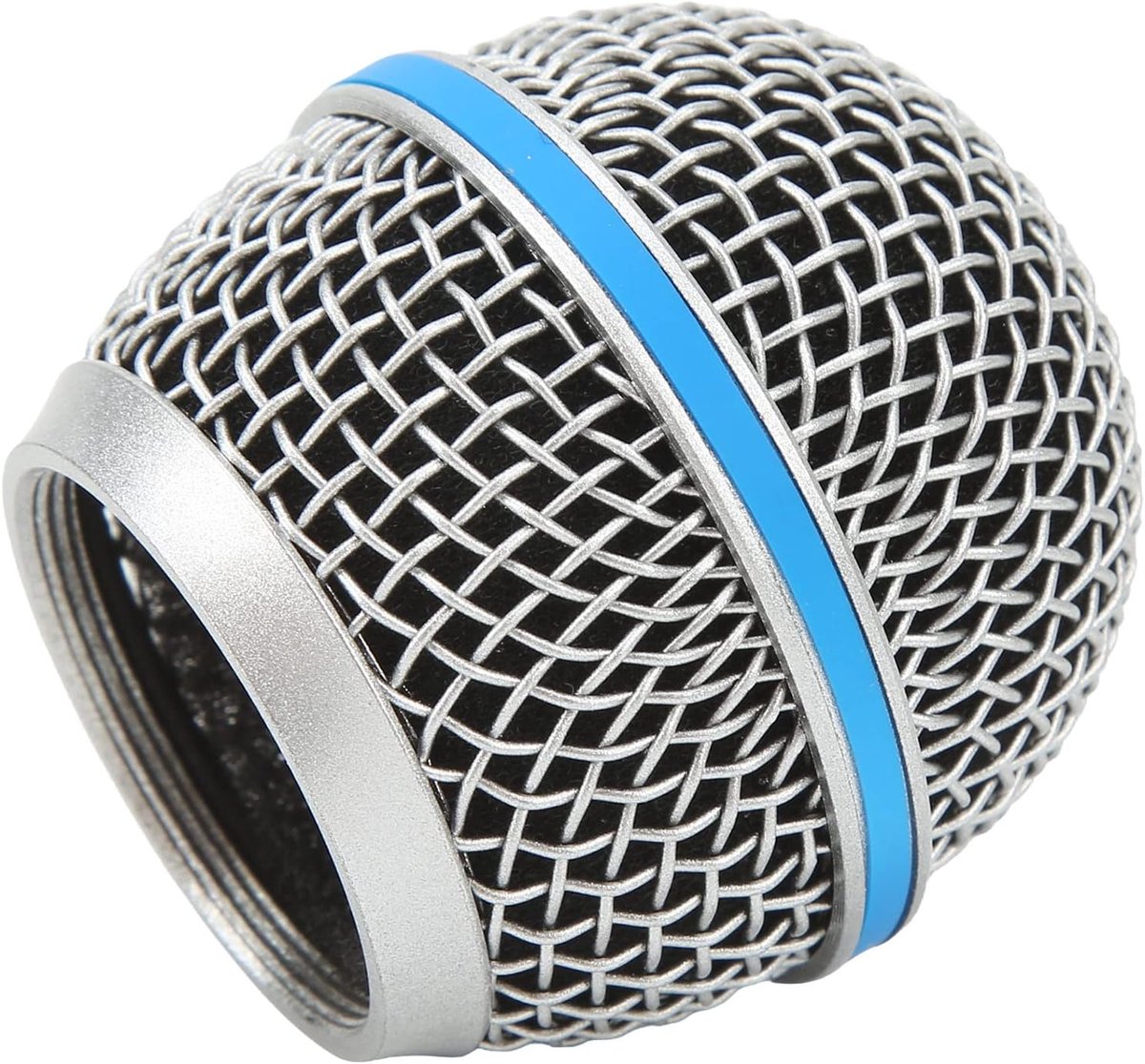 Beta58A Microphone Ball Head Net Grill, Windproof Inner Foam Filter Made of Stainless Steel, Replacement of Microphone - ShopVlot