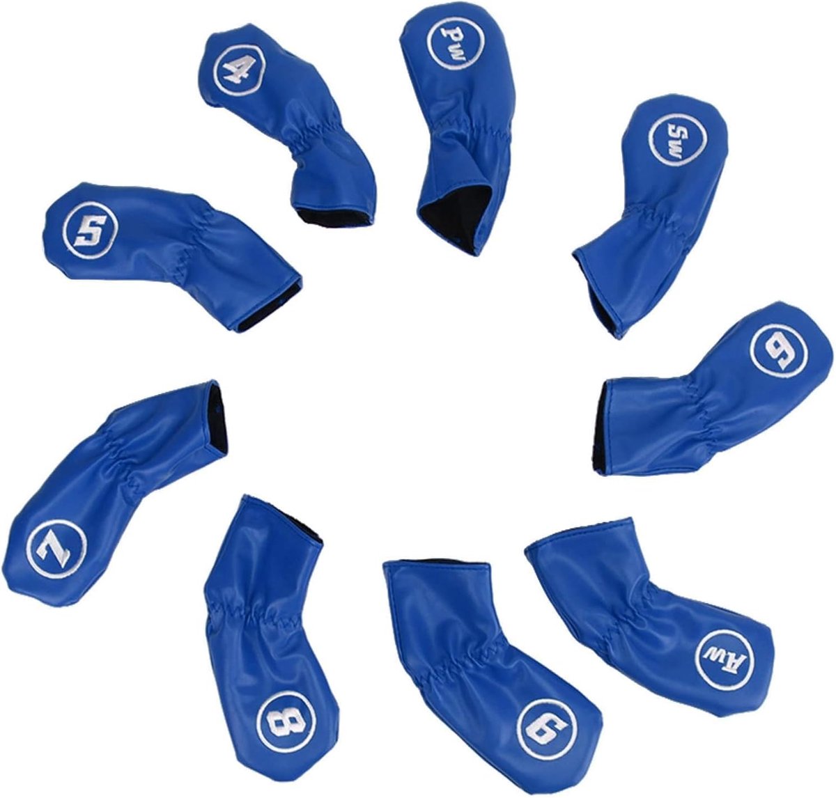 Golf Hoofdbedekking Set 9 Stuks - PU Waterdicht - Verdikte Pluche Voering - Bescherming voor Golfclubs - ShopVlot