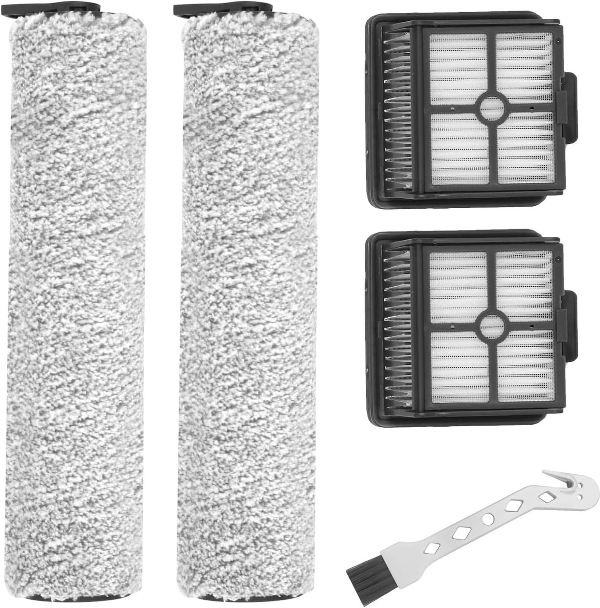 SnelShoppen - Pack van 5 Accessoires Set voor Nat en Droog Stofzuiger, 2 Borstels, 2 HEPA Filters, 1 Schoonmaakborstel voor H11, H11 Max, H12 Core