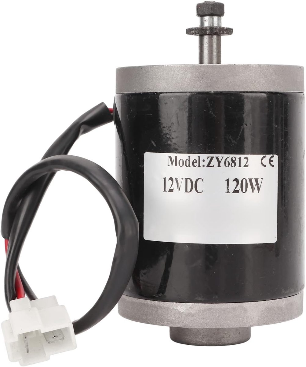 SnelShoppen - 12V Elektrische Motor Geborsteld 120W, Compacte Borstelmotor voor Elektrische Fiets en Scooter, Duurzaam Aluminium, Hoge Snelheid, Ideaa