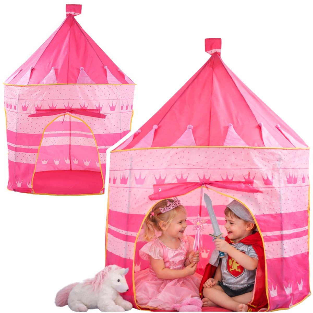 Princess Palace tenthuis voor kleine prinses roze 135 x 105 cm