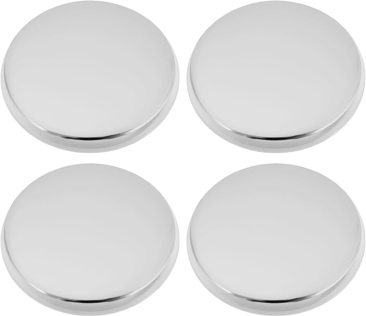 SnelShoppen - 4X 38mm Pop Up Afvoerplug Vervanging M8 Draad Messing Gepolijst Chroom Afvoerplug voor Bad, Keuken en Badkamer - Zilver