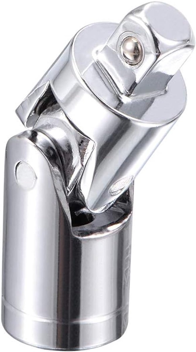 SnelShoppen - Universele 1/4 inch Aandrijving Hinge Adapter - Diepe Impact Verbinder van Cr-V Staal met Veerbelaste Haak voor Ratel en Steeksleutel -
