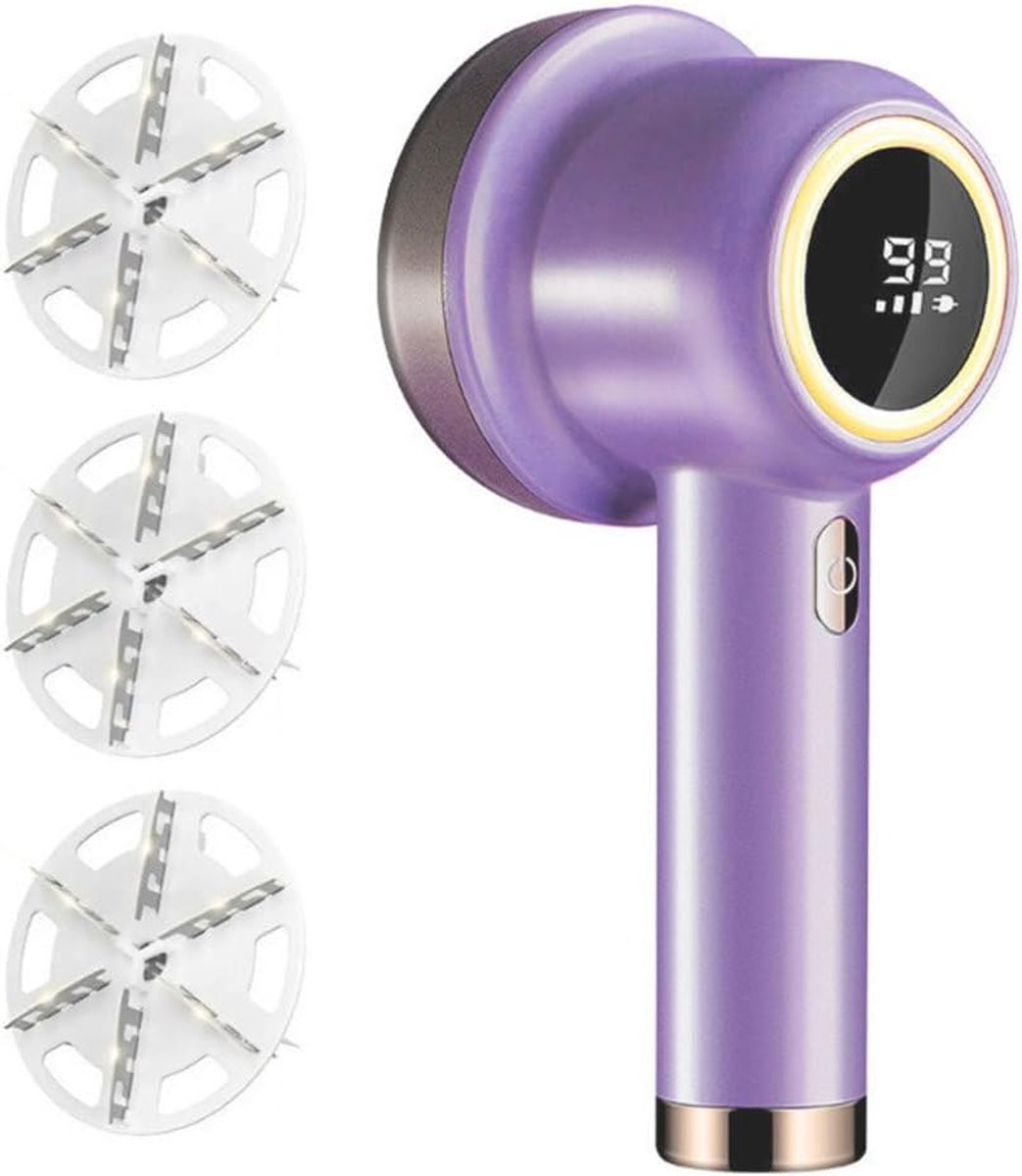 SnelShoppen - Fabric Shaver Met Digitale Display - 3 Instellingen Verstelbare Pluisverwijderaar Voor Kleding, Bank, Dekens, Vacht - Krachtige 8500RPM