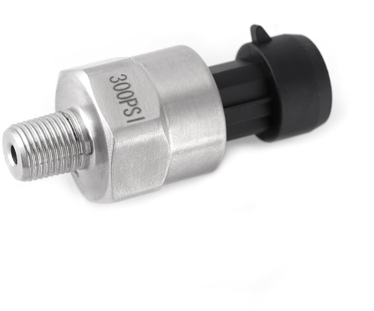 SnelShoppen - Druksensor 30 tot 500psi Nauwkeurigheid Roestvrijstalen Transducer voor Olie, Brandstof, Gas, Water, 1/8 NPT Draad, 1 Pc, Duurzaam en Be